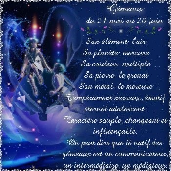 les gemeaux le signe Astrologique